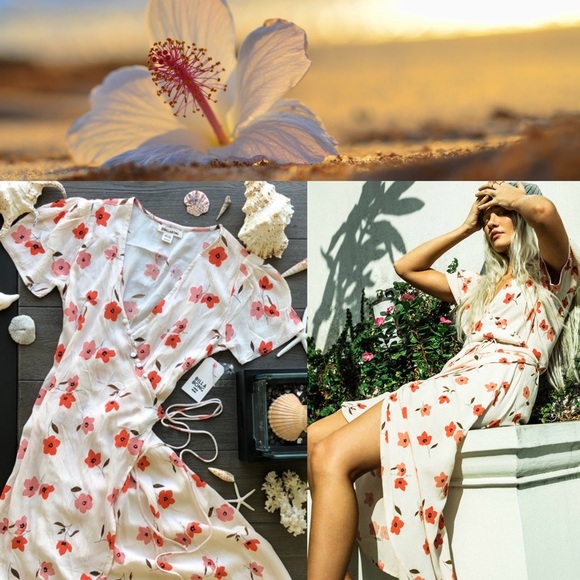 Roxy Dresses & Skirts - 🌴🌼BILLABONG- BEAUTIFUL WRAP DRESS🌼🌴